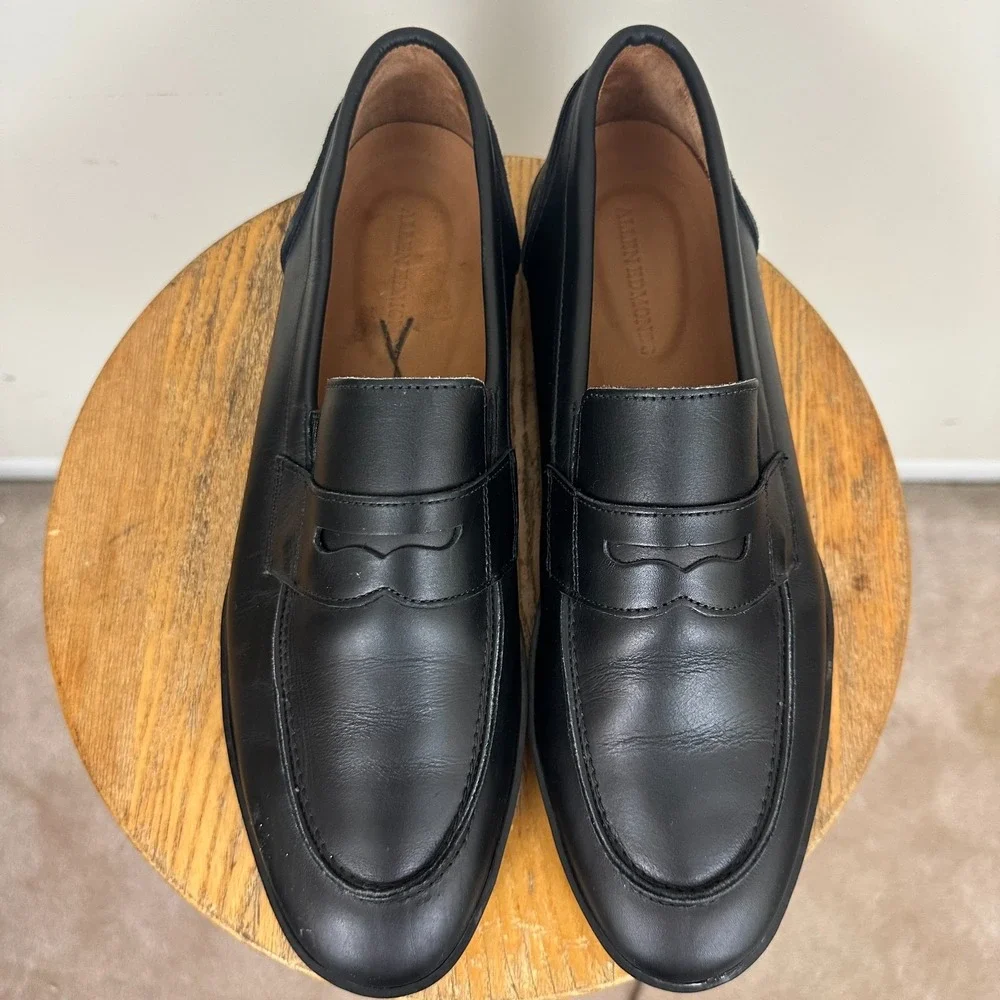 Allen Edmonds Randolph Mens US 10 D Penny Loafers Black Slip On Casual Shoes